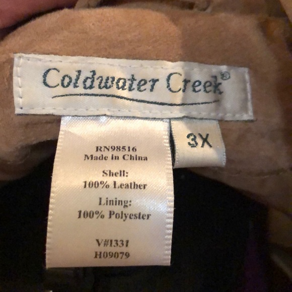 Coldwater Creek leather jacket - Picture 3 of 3